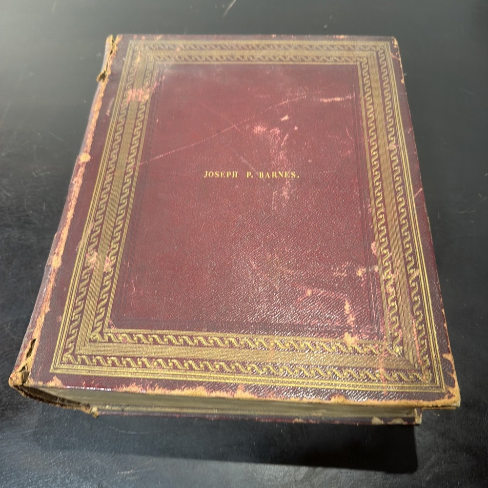 1829 HOLY BIBLE Kimber & Sharpness Edition Canne's Notes Apocrypha Index leather